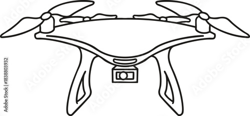 vector illustration of a drone