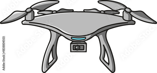 vector illustration of a drone
