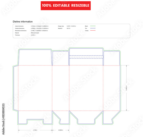 tuck end boxes zipper dieline template box dieline die lines packaging custom dieline  box cardboard box dieline pizza box dieline printable product packaging layout,
