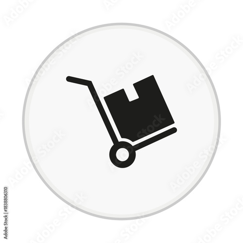 Hand Truck Trolley Icon