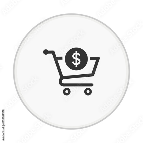 hopping Cart Money Icon