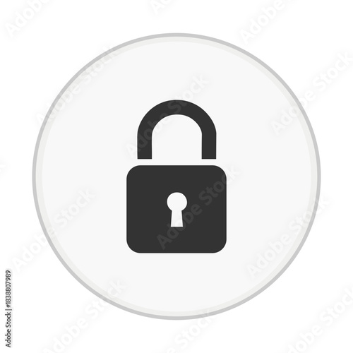 Locked Padlock Security Icon