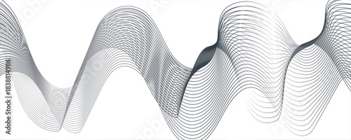 Abstract colorful wave line transparent background modern stream wave background. Curved wavy lines tech futuristic motion background. Smooth, flowing waveforms blue.