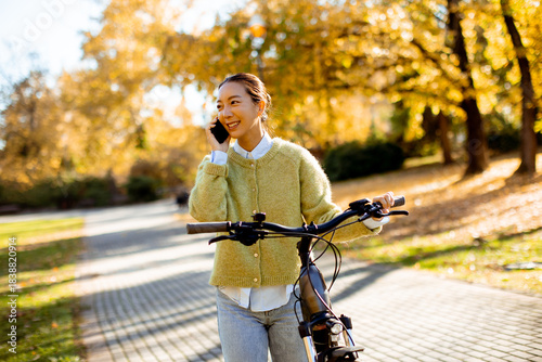 Woman enjoying a call while...