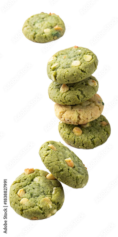 Fototapeta premium set of green cookies