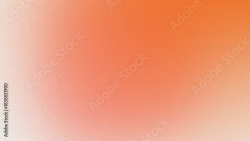 Vibrant Orange and White Gradient with Noise Texture