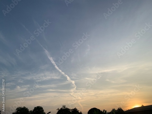 sunset in the mountains