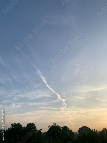 lightning in the sky