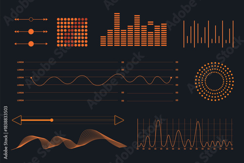 Collection of Abstract Data Visualization and User Interface Components