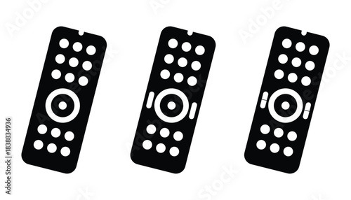 tv remote holder vector icon