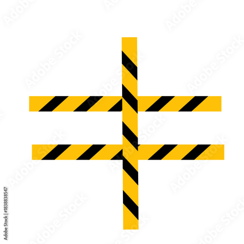 warning tape symbol sign