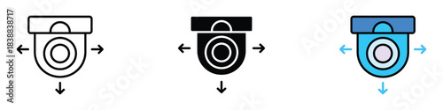 Surveillance icon vector. Security camera symbol. vector illustration.