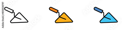 Trowel icon vector. construction and masonry work symbol. vector illustration.