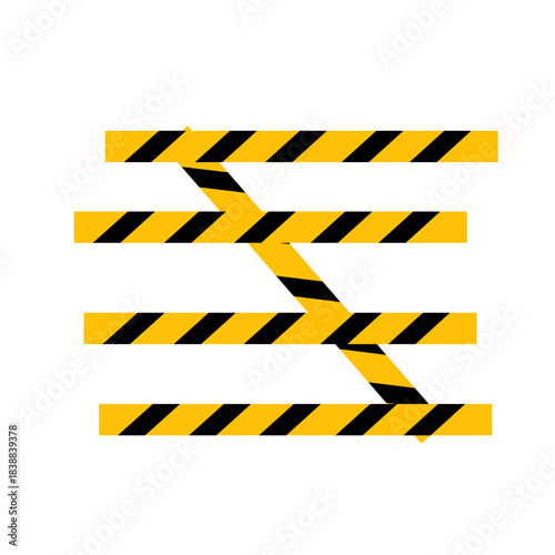warning tape symbol sign