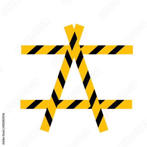 warning tape symbol sign