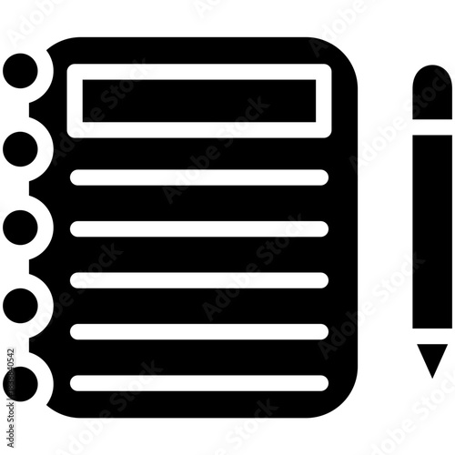 Notebook and Pencil Icon