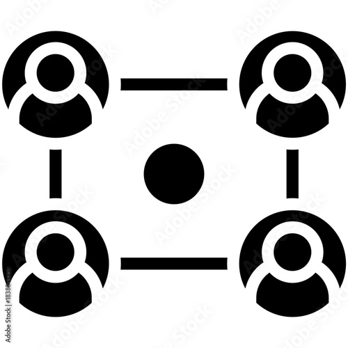 Peer to Peer Network Icon