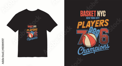 Graffiti basketball vector t-shirt design