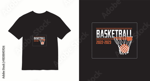 Graffiti basketball vector t-shirt design