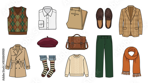 Classic Autumn Wardrobe: A Collection of Stylish Fall Apparel Items