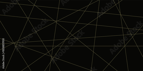Abstract black with gold lines, triangles background modern design. Vector illustration EPS 10.