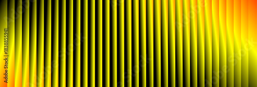 Vibrant Frequency Pattern black, Orange and Yellow Energy | Digital Soundwave Intense Spectral Display
