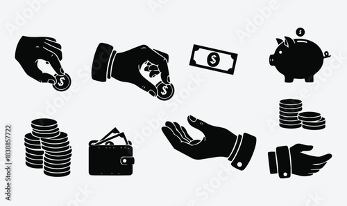 Money Saving Banking Vector Collection