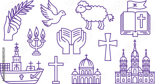 Diverse Christian Imagery Showcasing Faith Hope and Spiritual Significance