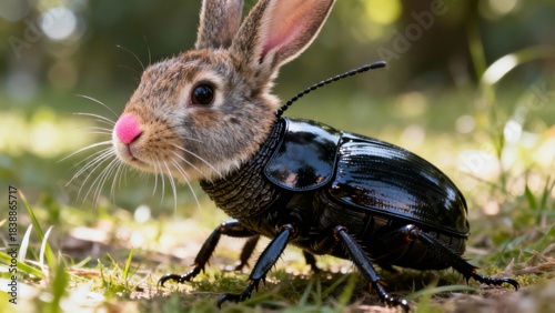 Hybrid animal between rabbi...