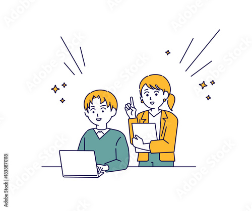 ビジネスシーンのイメージイラスト