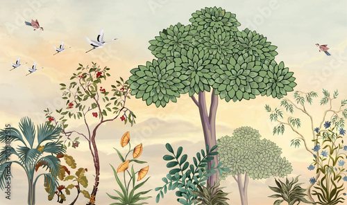 Indian Heritage Wallpapers For Walls Online, Tropical Theme Wallpapers For Walls Online.