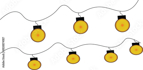 Yellow pear set with a heart pendant tag and a silver chain necklace isolated vector icon