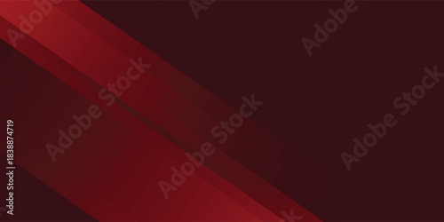 Abstract simple dark red gradient illustration background with 3d look overlap square with shadow and line pattern.