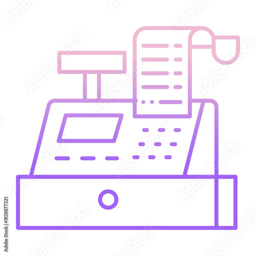 Outline Color tent camping icon