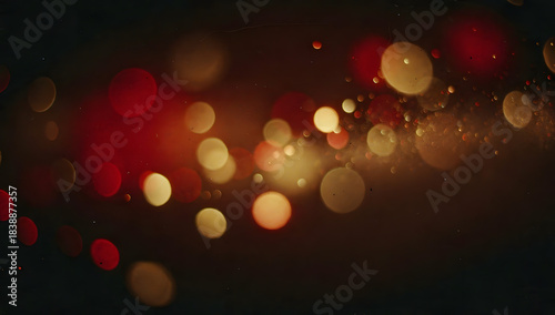 Warm abstract light-leak overlay with glowing blurred streaks, soft cinematic haze and dark background, ideal for blending in Photoshop. AI Generated.