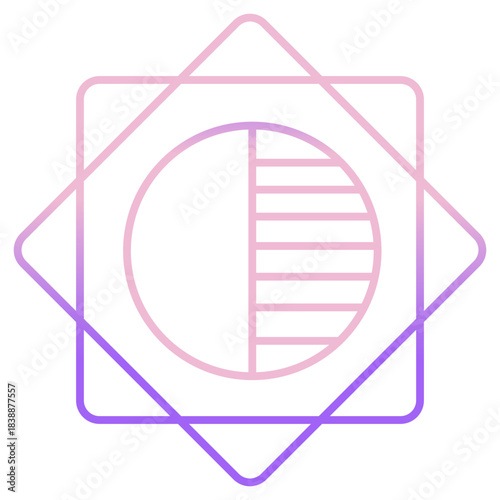 Outline Color camera exposure icon