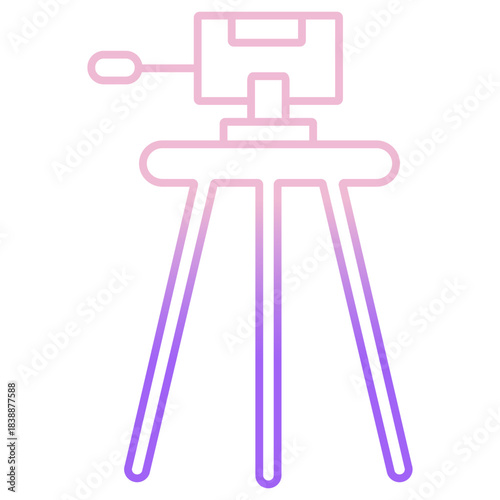 Outline Color Tripod icon
