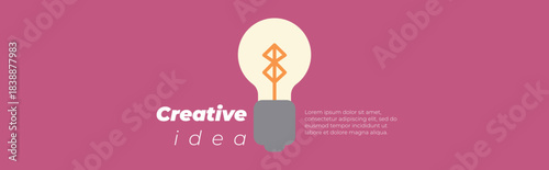 creative idea innovation light bulb concept