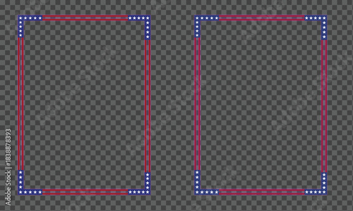 Wallpaper Mural vector illustration of an abstract pattern with american photo frame border Torontodigital.ca