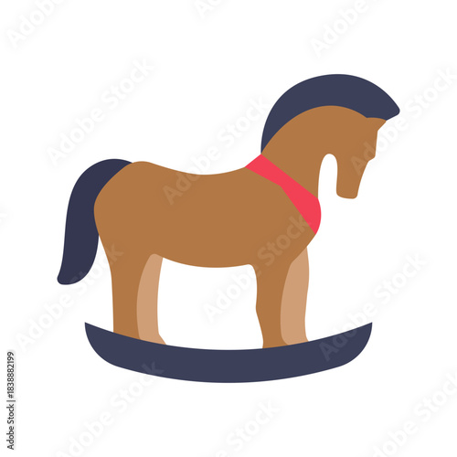 Horse icon vector image. Suitable for mobile apps, web apps and print media.