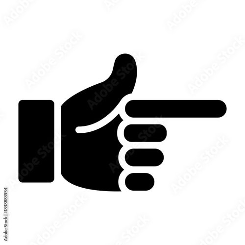 PointRight Vector Glyph Icon Design