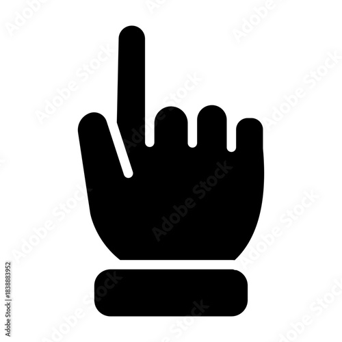 PointUp Vector Glyph Icon Design