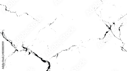 High contrast black and white crack texture overlay, dark marble vein pattern, abstract broken glass grunge background