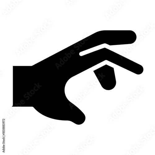 Grab Vector Glyph Icon Design