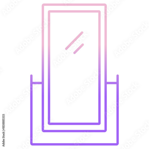Outline Color Long Mirror icon
