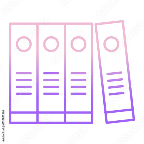 Outline Color Find document icon