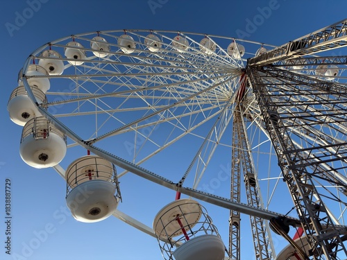 Ferris wheel at a seaside fair