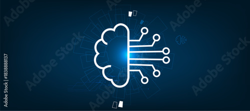 AI cloud concept icon