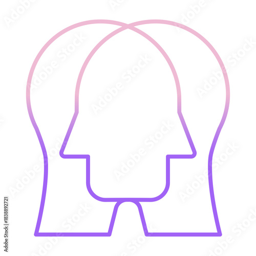 Outline Color Public relation icon
