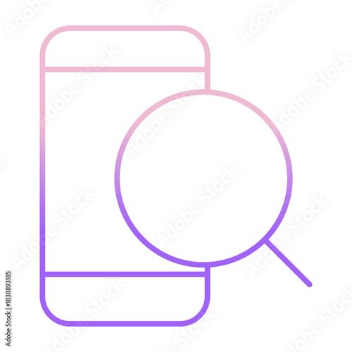 Outline Color Search icon